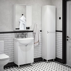 Corozo Мебель для ванной Сириус 55 белая – фотография-2